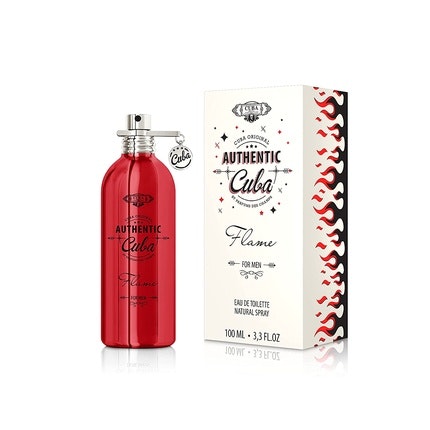 Cuba Authentic Flame Eau De Toilette Spray 3.3 FL. Oz , 1oz≈30ml. Fragrance Pour Homme