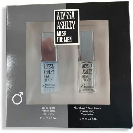Alyssa After Shaveley Musk Men 15ml Eau de toilette + After Shave 15ml - Pack of 2