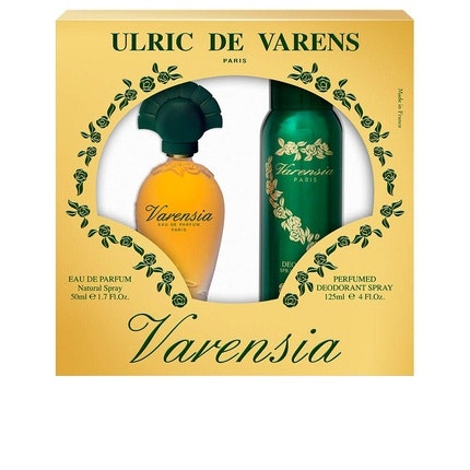 Ulric De Varens VARENSIA Eau De Parfum pour femme Earthy Fruity Floral Scent Lotus Flower Clove Raspberry Vanilla 1.7 Fl Oz , 1oz≈30ml + 4 Fl Oz , 1oz≈30ml Deodorant Spray