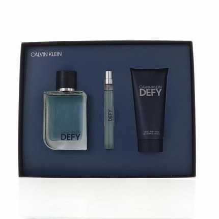 Calvin Klein Defy Estuche Hombre Eau De Toilette 100ml + Shower Gel 100ml + Eau De Toilette 10ml Mini Gift Set
