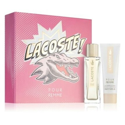 Lacoste pour Femme Gift Set + Eau de Parfum Spray 50ml + Body Lotion 50ml