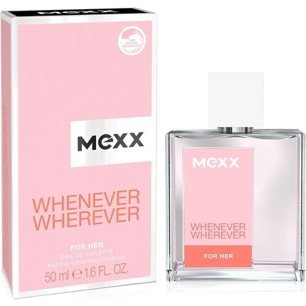Mexx Whenever Wherever Woman Invigorating Eau De Toilette for Any Occasion for Carefree Elegance 50ml