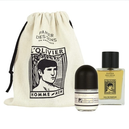 Panier des Sens L'Olivier Men's Gift Set Perfume and Natural Deodorant - Made in France Up to 100% Natural