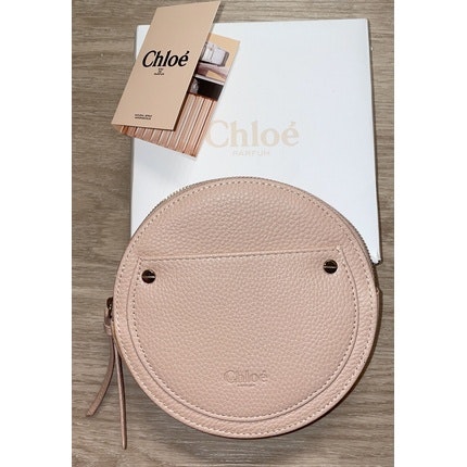 Chloe Parfumerie Round Large Pouch with Eau de parfum Sample - NEW