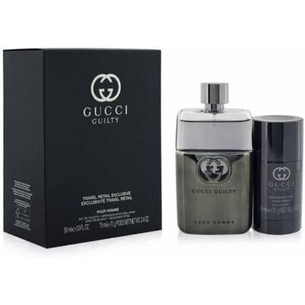 Gucci Guilty Pour Homme Eau de Toilette 90ml Spray & 75ml Deodorant Stick Men Set