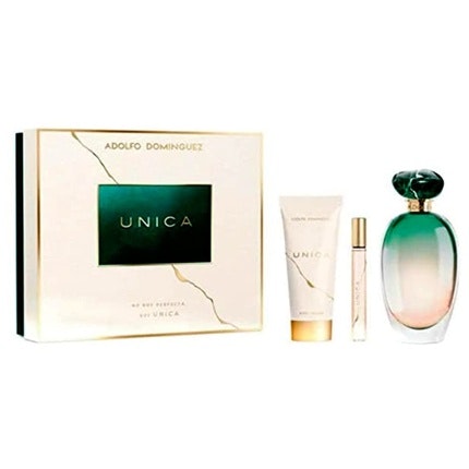 Adolfo Dominguez Unica Eau De Toilete 100ml Vaporizer with 75ml Body Lotion and 10ml Vaporizer