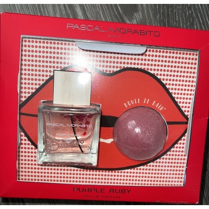 PASCAL MORABITO Purple Ruby Eau De Parfum 95ml Spray & Bath Bomb Gift Set
