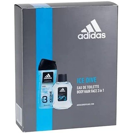 Adidas Ice Dive Gift Set 50ml Eau de toilette and 250ml Shower Gel