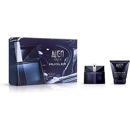 Thierry Mugler Alien Man Gift Set 50ml Eau De Toilette Refillable + 50ml Shower Gel