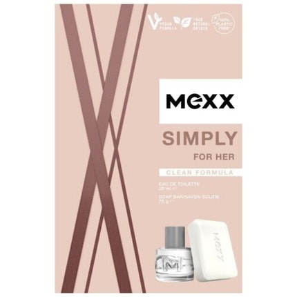 Mexx Simply pour elle Gift Set Eau de Toilette 20ml and Soap 75g