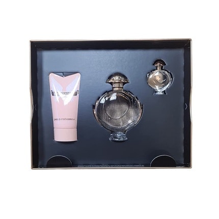 Paco Rabanne Olympéa Eau De Parfum Set 50ml with Body Lotion 75ml and Mini 6ml