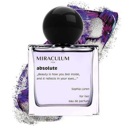 Miraculum Absolute Eau De Parfum pour femme 50ml - Fragrant Notes of Raspberry, Grapefruit, Pink Pepper, Grey Amber