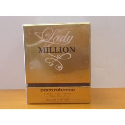 Lady Million Absolutely Gold Par Paco Rabanne Women 2.8oz Pure Perfume Spray