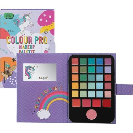 Chit Chat Colour Pro Eye Shadow Makeup Palette with Lip Gloss Blusher and Mirror