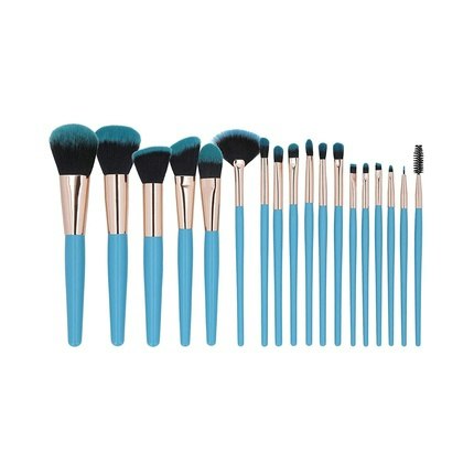 T4B MIMO 18 Piece Makeup Brush Set Blue