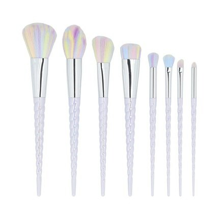 T4B MIMO 8-Piece Makeup Brush Set Cosmetic Brush Set Beauty Foundation Powder Brush Eyeshadow Flawless Makeup Premium Brush Set Kabuki Blush Brush Foundation Contouring Unicorn