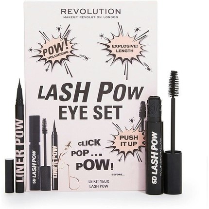 Makeup Revolution Lash Pow Eye Set Mascara and Eyeliner