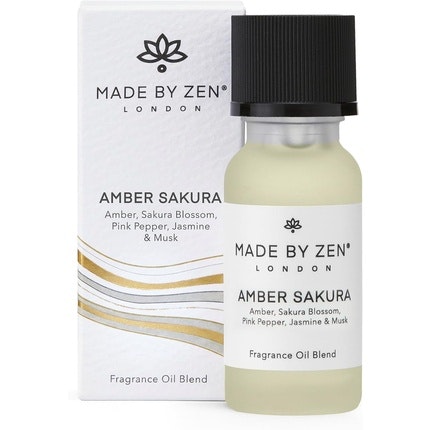 MADE BY ZEN Amber Sakura Signature Fragrance Oil Luxury Scents for Your Electric Diffuser The Perfect Home Fragrance to Boost Your Mood
