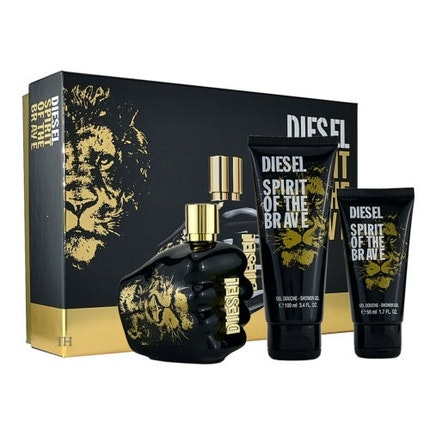 Diesel Spirit of the Brave 125ml Eau de Toilette and 100ml Shower Gel and 50ml Gel