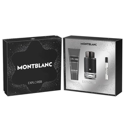 Montblanc Explorer Gift Box for Men Perfume EDP 100ml Travel Scent 7.5ml Shower Gel 100ml
