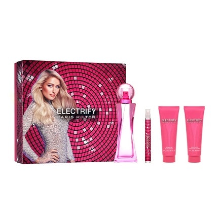 Paris Hilton Electrify Women's Eau De Parfum 3.4 oz - 4 Piece Set