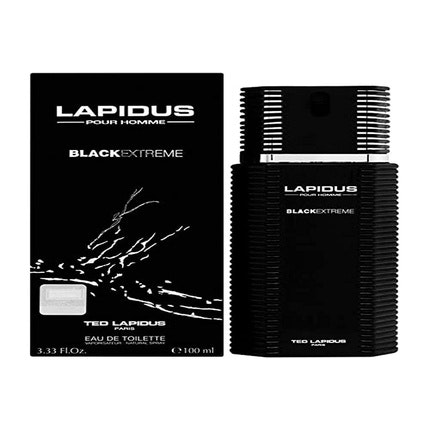 Ted Lapidus Lapidus Pour Homme Black Extreme Eau de Toilette Spray for Men 3.4 Ounce