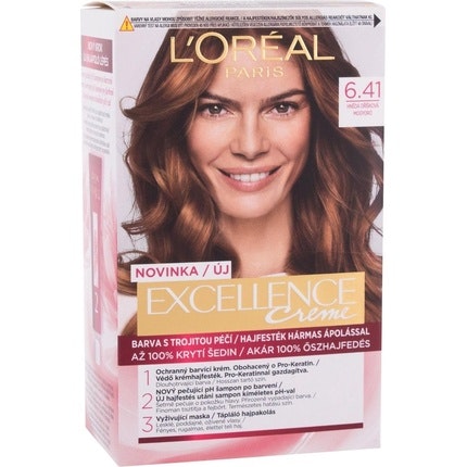L'Oréal Paris Excellence Creme Triple Protection No.6,41 Natural Hazelnut Brown 48ml