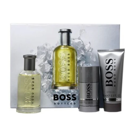 Hugo Boss Boss Bottled eau de toilette 100ml + shower gel 100ml + deodorant stick 75ml, gift set for men