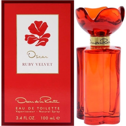 Oscar Ruby Velvet by Oscar De La Renta Eau De Toilette Spray 3.4 oz