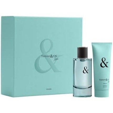 TIFFANY Love for Him Fragrance Set Eau de Toilette 90ml Shower Gel 100ml 300g