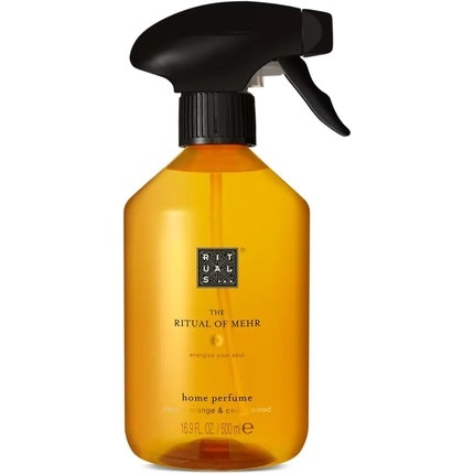 RITUALS Parfum d'Intérieur Room Spray The Ritual of Mehr Aroma Diffuser with Cedar Wood Sweet Orange and Warming Spices Air Freshener with Energising Scent 500ml