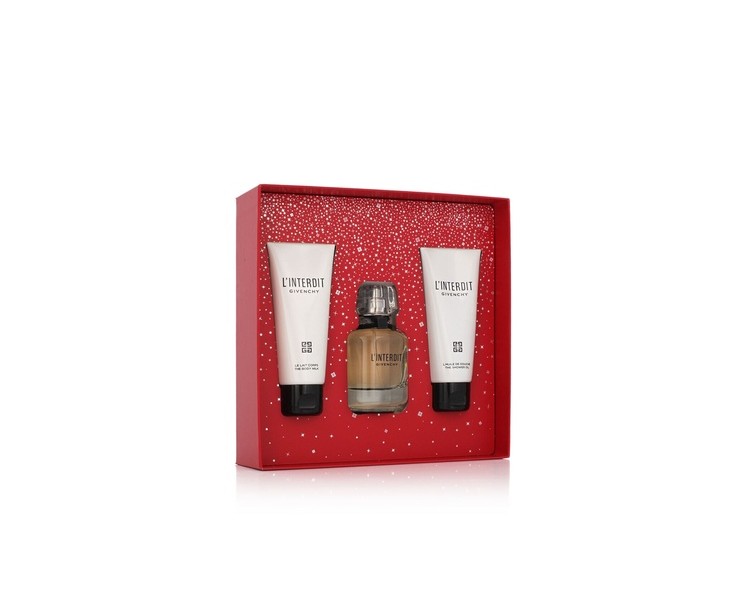 Givenchy L'Interdit Edp 50 Ml + Huile de douche 75 Ml + Lait pour le corps 75 Ml Femme