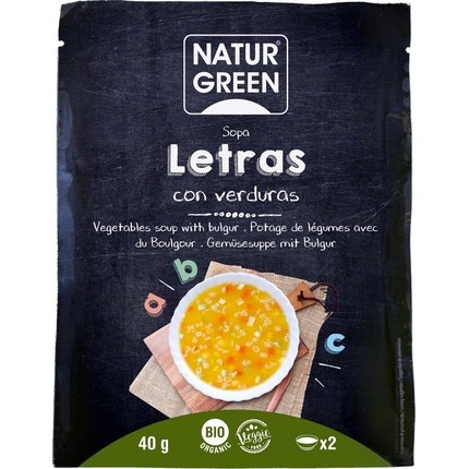 Naturgreen Sopa Letras Verduras 40g